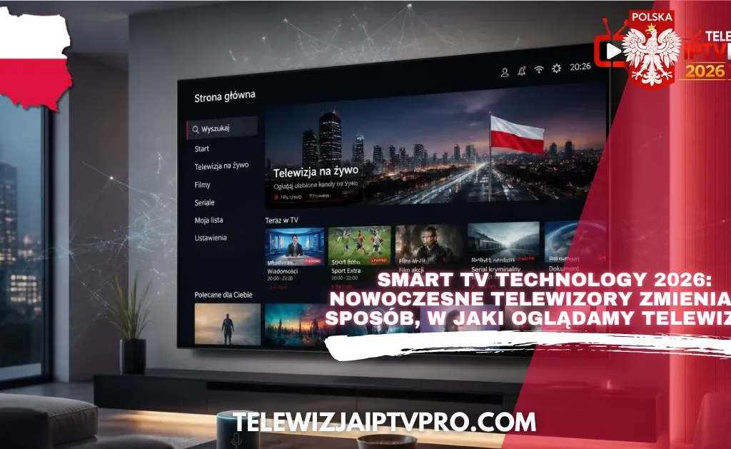 Smart TV Technology 2026 – nowoczesny telewizor i telewizja IPTV